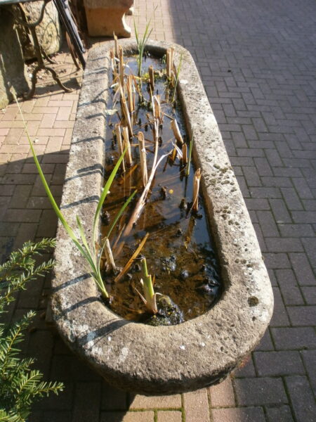 Ausgefallener Brunnentrog