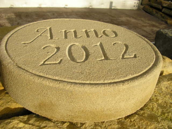 ANNO Stein, Anno 2012, Schlußstein, Jahresstein ANNO Stein, Anno 2012, Schlußstein, Jahresstein