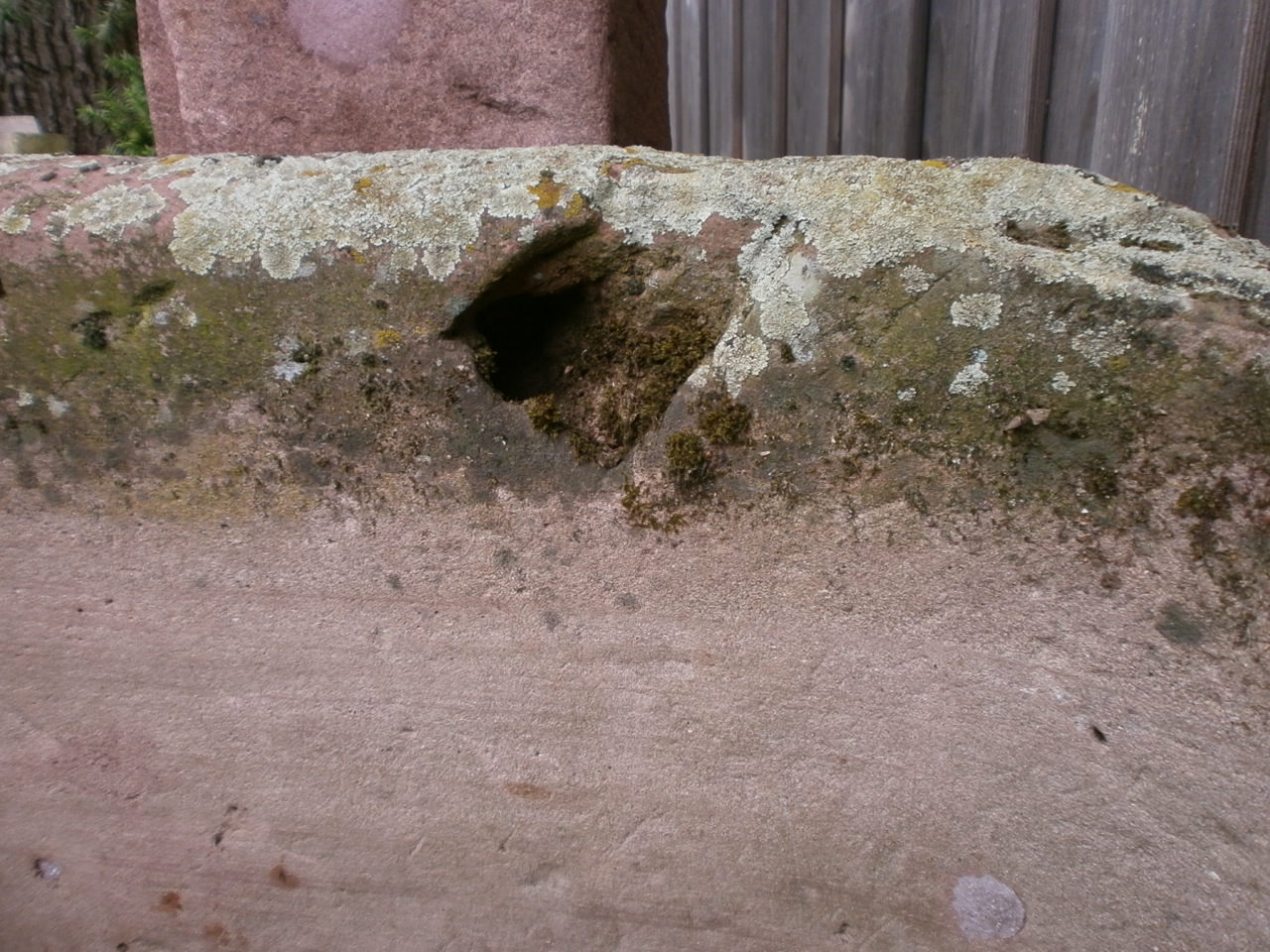 Brunnen aus rotem Sandstein Brunnen aus rotem Sandstein