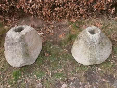 Ein Paar Museschoppen-Steine