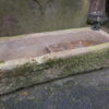Sandsteinbrunnen mit Bronzefrosch